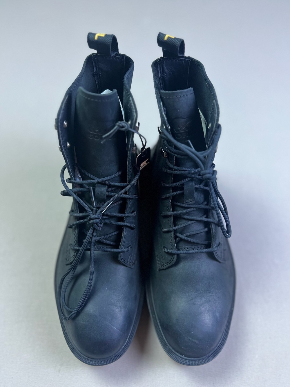 Sorel Women's Hi-Line Lace Waterproof Combat Boots Black Jet Size 7.5